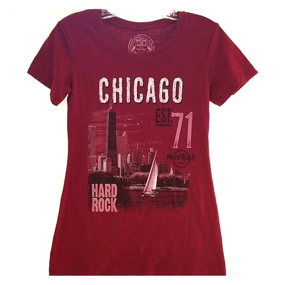 Hard Rock Cafe shirt, Chicago theme
